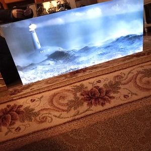 Stormy weather sound effects light's up light house